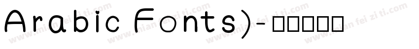 Arabic Fonts)字体转换